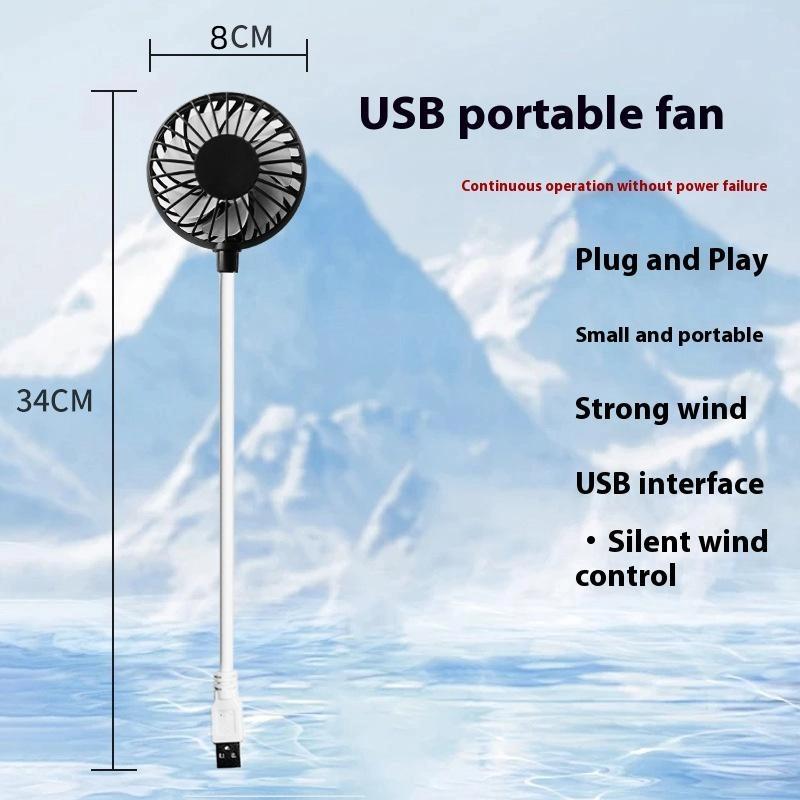 

1 шт. Бесшумный охлаждающий павербанк Беспроводной Мини Играй и подключай Вентиляторы Лето Долговечный USB Перезаряжаемый Ручной вентилятор A3