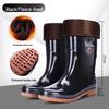 Men's Non-Slip Waterproof High-Top Rain Boots - Thickened Aquatic Rubber Work Shoes with Free Shipping