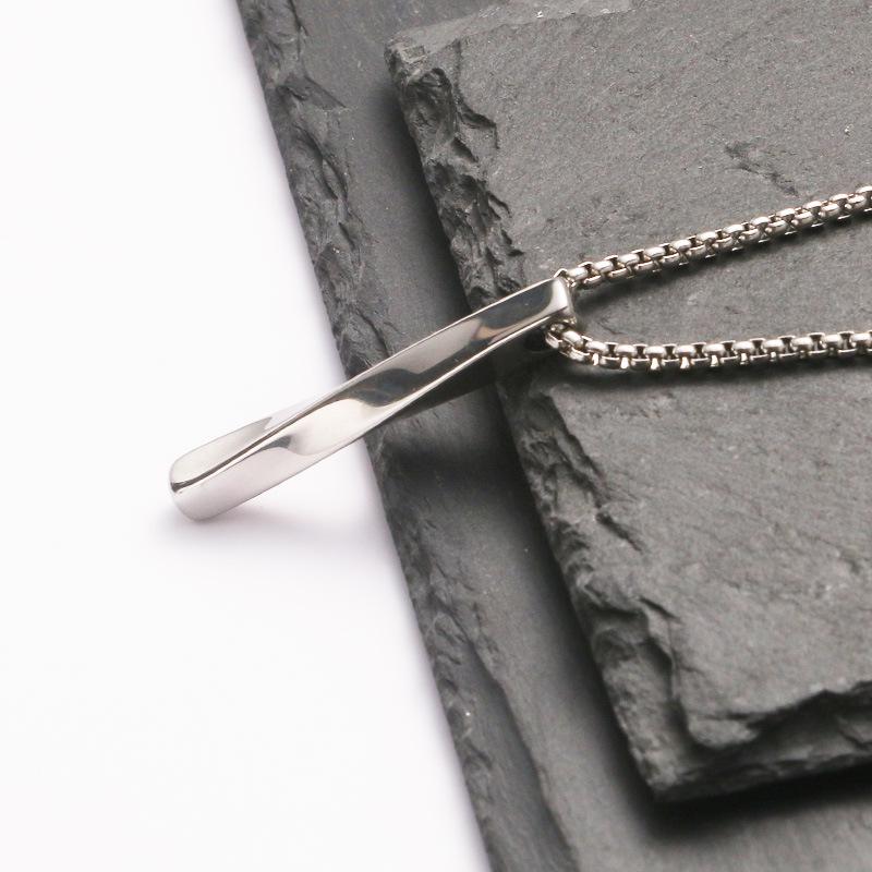 Men's Titanium Steel Hip Hop Pendant Necklace - Trendy, Non-fading Street Style