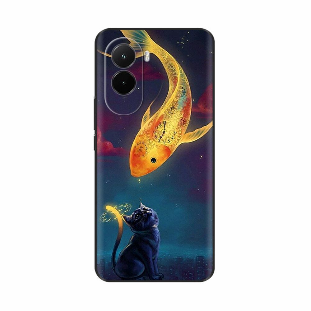 For Poco M7 4G Case Silicone Camera Protection Back Cover For Xiaomi PocoM7 4G TPU Cartoon Funda Poco M7 4G M 7 Phone Case Coque