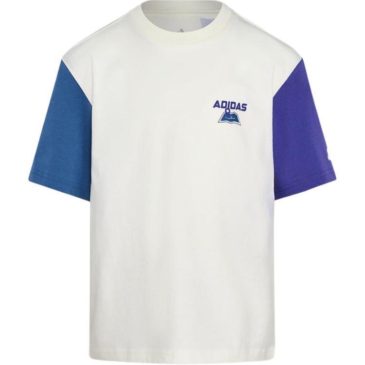 

Adidas Round Neck Pullover Skin-Friendly Short Sleeve T-Shirt Kids tops KH0267 140
