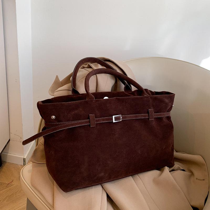 Tote Bag Ladies Autumn and Winter Large Capacity Retro Commuter Handbag Women Shoulder Bags