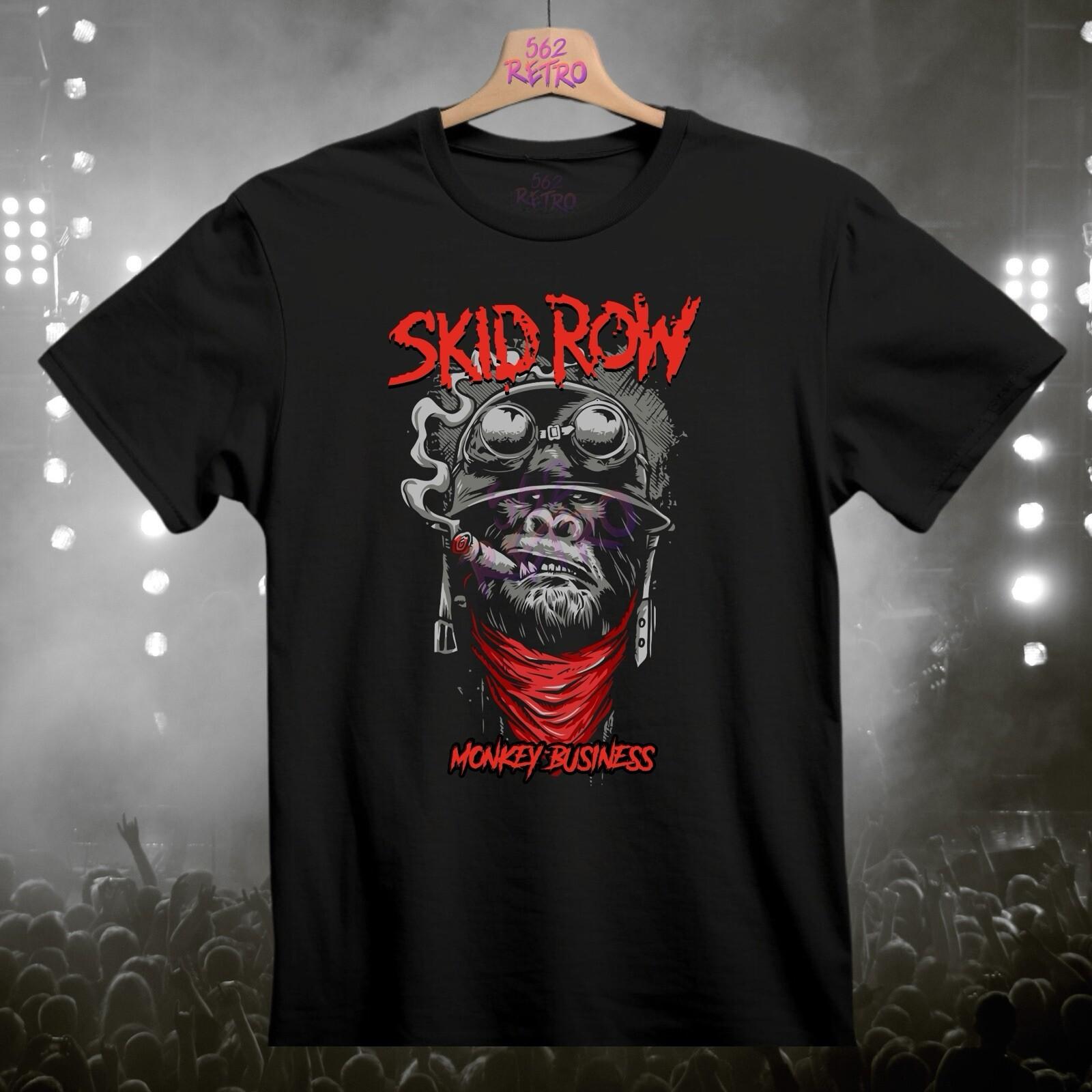 SKID ROW Monkey Business Металл Рок-группа Футболка Черная S-3XL XXL