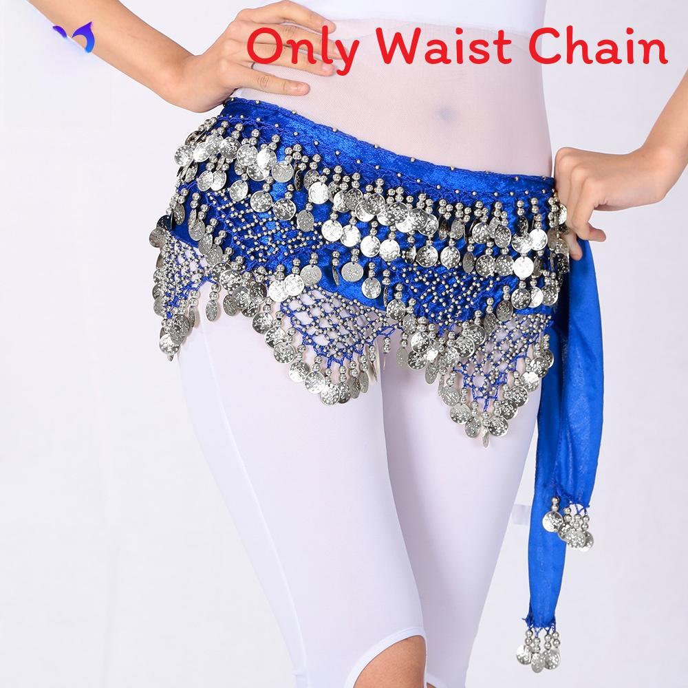 Belly Dance Hip Belt With Triangle Coins For Practice And Performance