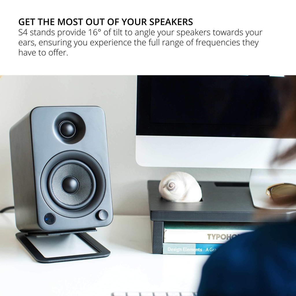 Desktop Speaker Stand S4 Black []Kanto