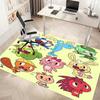 1pc Happy Tree Friends4 Print Area Rug - Soft, Washable Non-Slip Indoor Mat, Living Room, Home Office Decorative Rug,Office Decorative