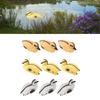 Entenküken Lockvogel Kunststoff Fischteich Ornament Schwimmende Ente Hohe Simulation Wasserdekoration Super Süß für Schwimmbad