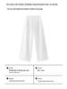 Women's Summer Cotton Wide-Leg Cropped Pants - Solid Color, Comfortable & Slimming Casual Straight-Leg Design