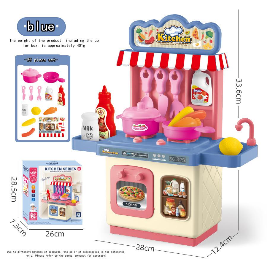 Kid's Play Kitchen Set Cooking Toy for Boys and Girls