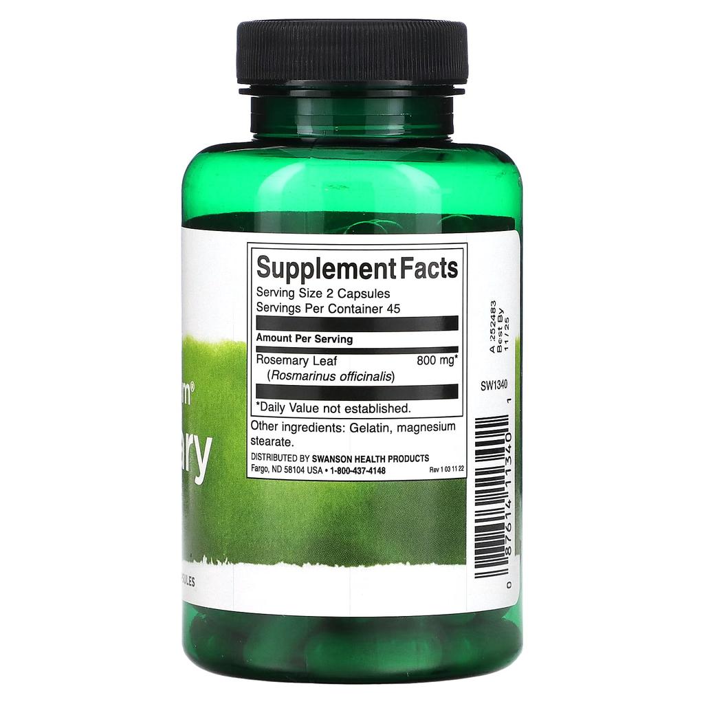 Full Spectrum Rosemary, 400Mg, 90 Capsules