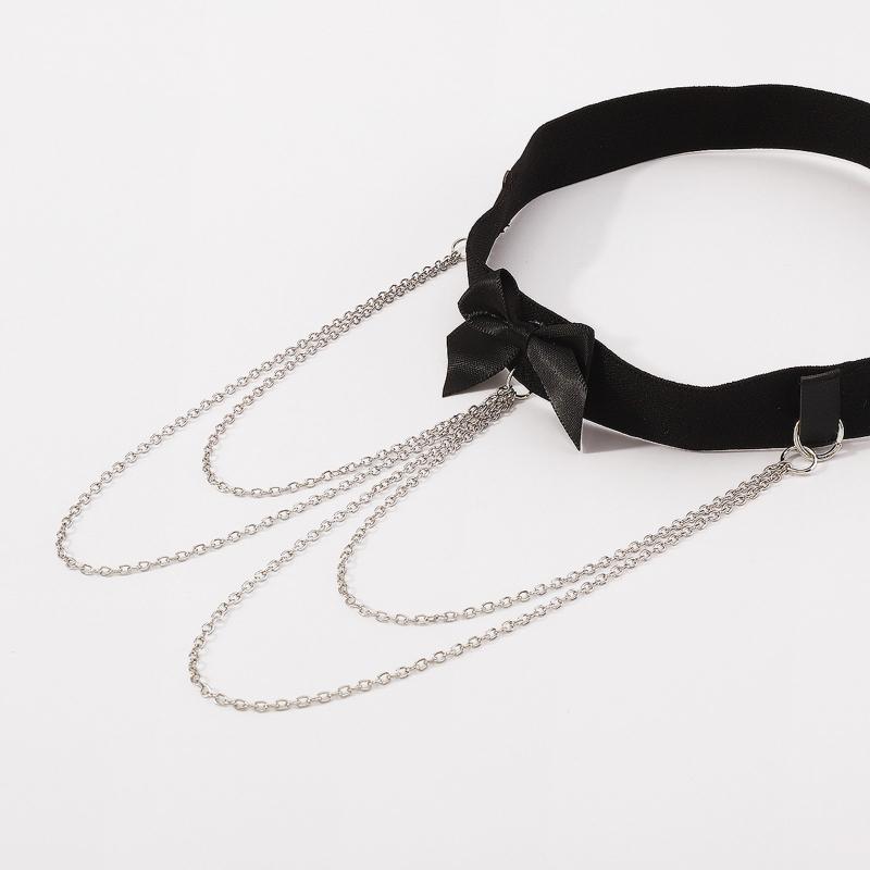 Leg Chain Sexy Boho Style Bowknot Decor Thigh Chains Shinning Body Chain Festival Rave Body Supplies for Women Girls