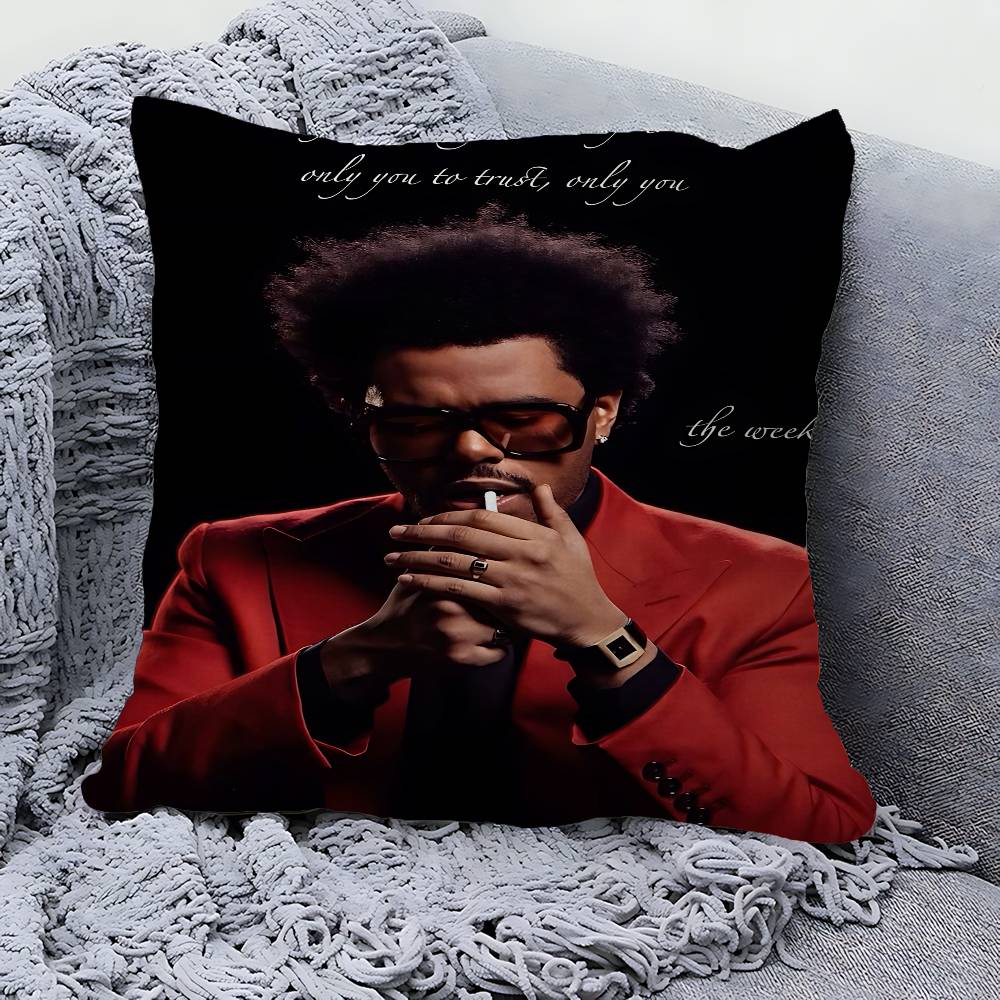 

Singer The Weeknd Decorative Room Aesthetics Pillow Case Home Decor Bedroom Sofa Bed Couch Pillow Cover 45x45 30cmx30cm