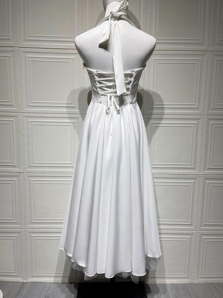 Lace-Up Waist-Cinching Puffy Evening Gown (European and American Design) - 2025 Collection