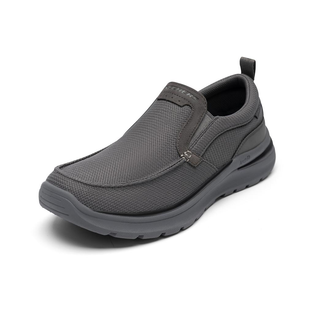 Skechers Comfortable Simple Versatile Shock Absorbing Low Top Casual Shoes Men sneaker Gray 205493-GRY
