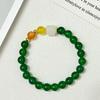 Agate Beaded Bracelet for Women Natural Stone Stretch Bracelets 8mm Round Beads Bangle Handmade Jewelry Gifts