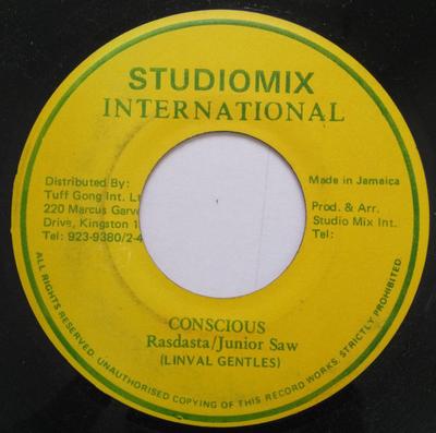 7palcová deska RASDASTA / JUNIOR SAW - Conscious NONE Studiomix Inter Jamajský Reggae, Ska & Dub Použitá
