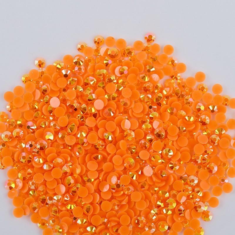 of High-quality Flat Bottomed Resin Diamond Nail Polish Diamond Color DIY Jelly AB 14 Cut Surface Sticking Rhinestone