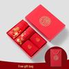 Men's Red Boxer Briefs Gift Set with Socks