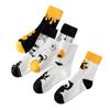Warm Autumn Winter Halloween Cartoon Funny Socks Pumpkin Witch Motif Design Mid Tube Sports Socks Versatile for Men and Women