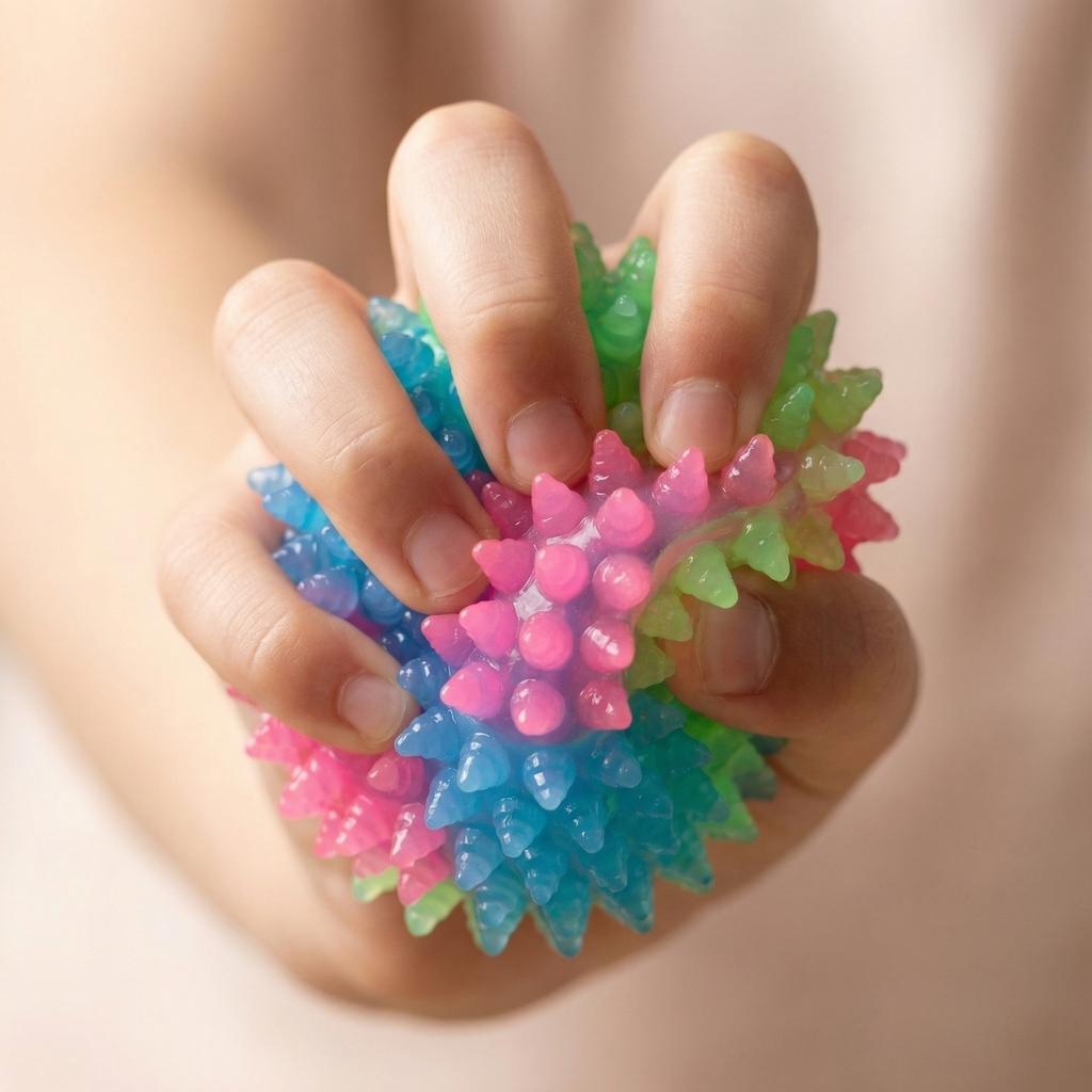 Glowing And Flashing Elastic Ball  Flashing Elastic Ball  Glowing-in-the-Dark Elastic Ball