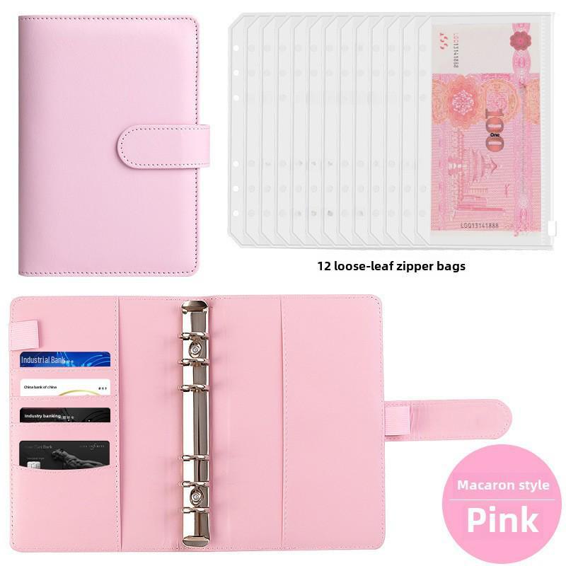 "Large Capacity Cash Deposit Book: Family Finance Management, Loose-Leaf Handbook and Bill Storage Bag"