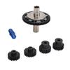 57T 0.8mod Slipper Gear Set Hardened Steel 20T 21T RC Motor Gear with Output Shaft for ARRMA 110