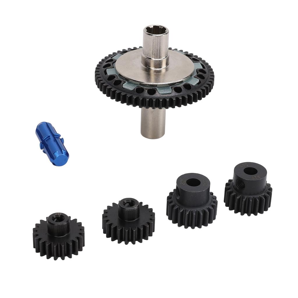57T 0.8mod Slipper Gear Set Hardened Steel 20T 21T RC Motor Gear with Output Shaft for ARRMA 110