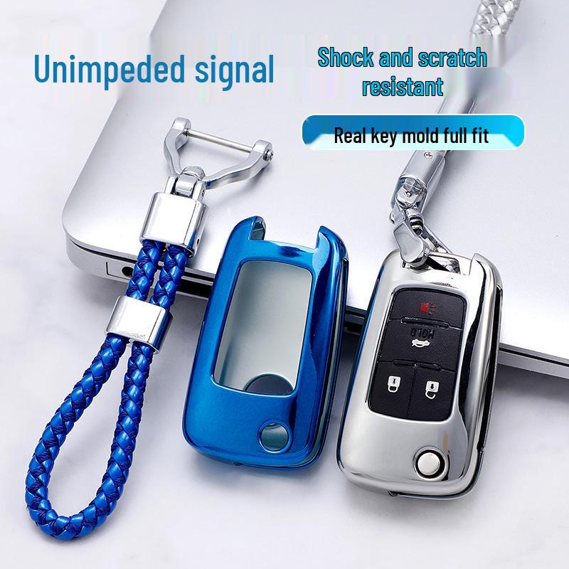 Chevrolet Key Case for Cruze, Cavalier, Malibu, Trax, Sail - Semi-Pack Key Shell Cover