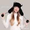 Women S Winter Panda Faux Fur Trapper Hat Warm Ear Flap Cute Plush Ski Cap