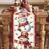Christmas Elk Table Runner Christmas Decorations For Home 2026 Navidad Natal Xmas Table Decor Gifts Happy New Year Tablecloth