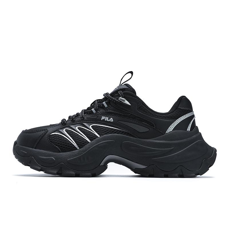 Fila Sofia 4 Fishbone Shoes Modern Series Low-Top Casual Shoes Women Sneaker Black F12W511107FBK