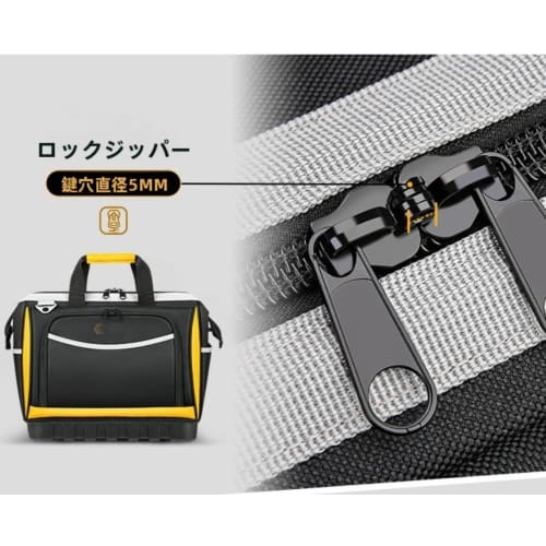 Xiraivke Tool Bag, Large Capacity Tool Bag with Shoulder Strap and 25 Pockets, 1680D Oxford Cloth, for Carpentry and Electrical Tools, Freestanding, P