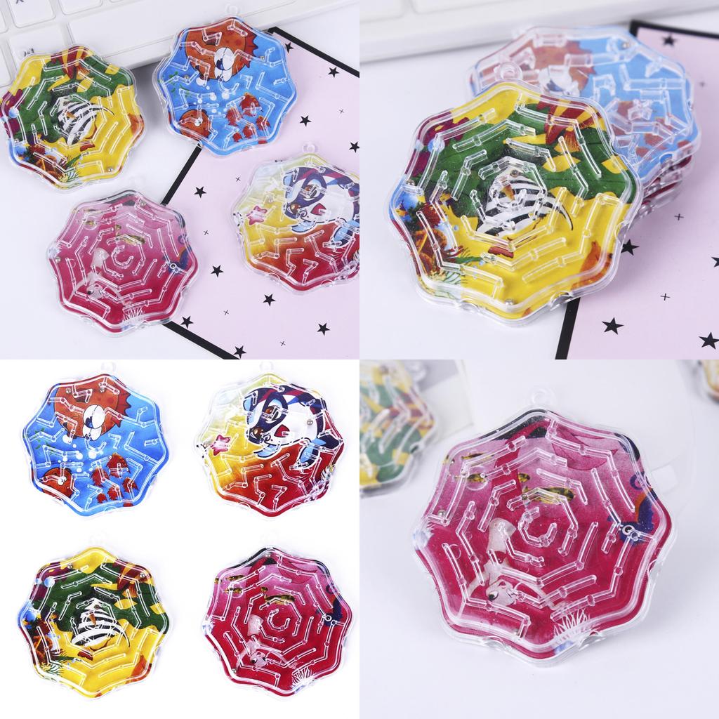 Circular Maze Plastic Toy For Kids With Steel Ball Educational Toy Gift For