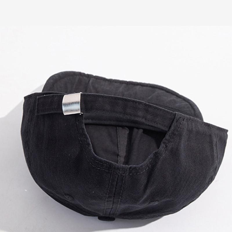 New Retro Washed Short Brim Baseball Cap Outdoor Women Snapback Trucker Hat for Men Hip Hop Adjustable Casual Sunscreen Dad Hats