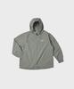 Ooowl Hood Windbreaker We Love Green Check