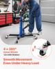 Hydraulic Transmission Jack, 1322 Lbs / 0.6 Ton Lifting Capacity Telescoping Transmission Jack with Foot Pedal, Dual Telescopic Trans, 88-176 Cm High