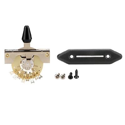 Electric Guitar Pickup Selector Switch with Switch Plate 5 Way Toggle Switch Electric Guitar Replacement Accessories