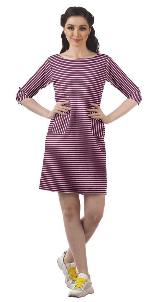 Moomaya 3 4 Sleeve Womens Summer Dresses Casual Shift Dress With Pockets