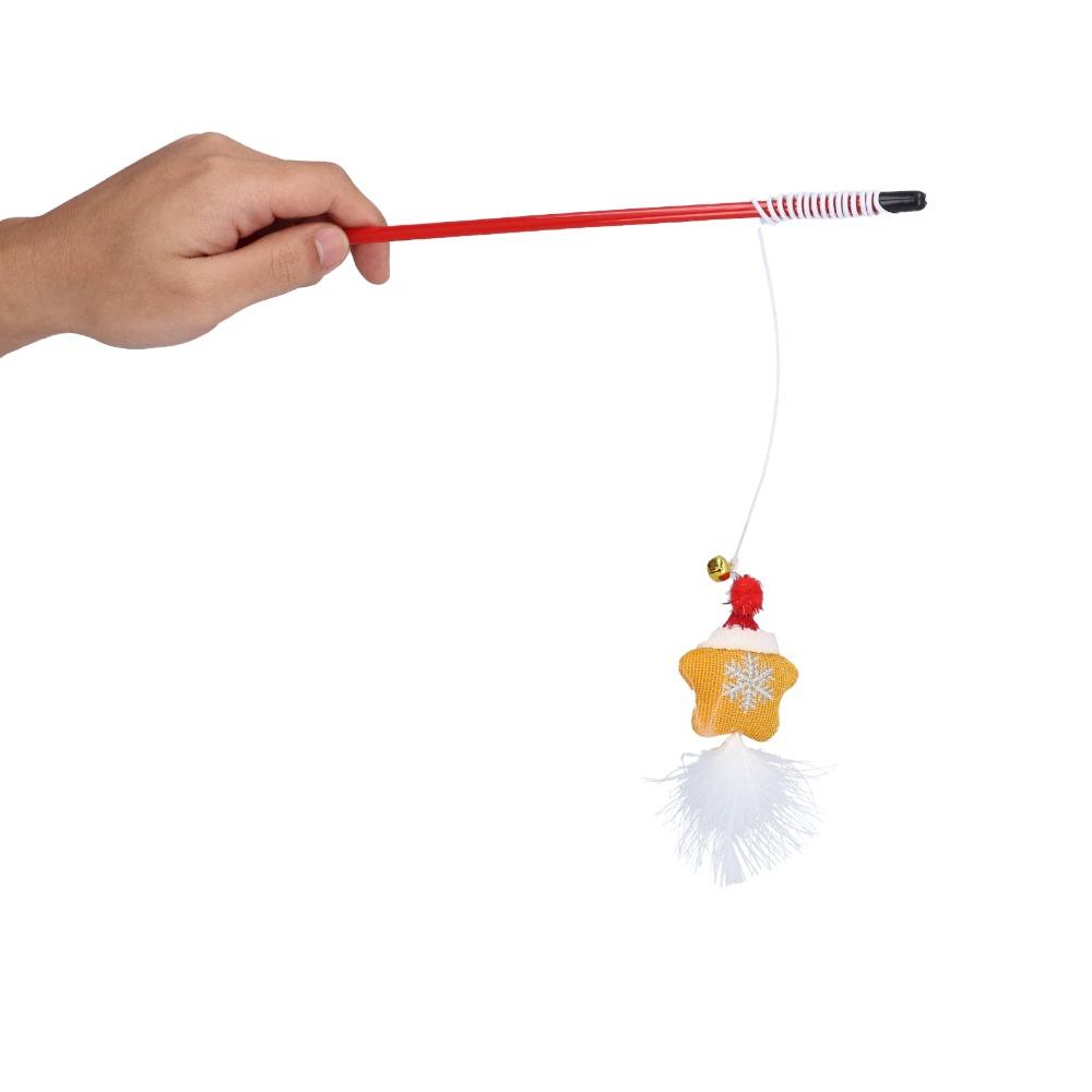 30cm Interactive Cat Toy Star Type Cat Exercise Toy Durable Fun Cat Stick for Training Exerciser