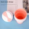 Reusable Folding Water Cup 350ml Sports Kettle Portable Silicone Tea Coffee Cup  Sports