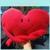 Red Shaped Heart Pillow Plush Toy Cartoon Stuffed Doll Decoration Kids Gift