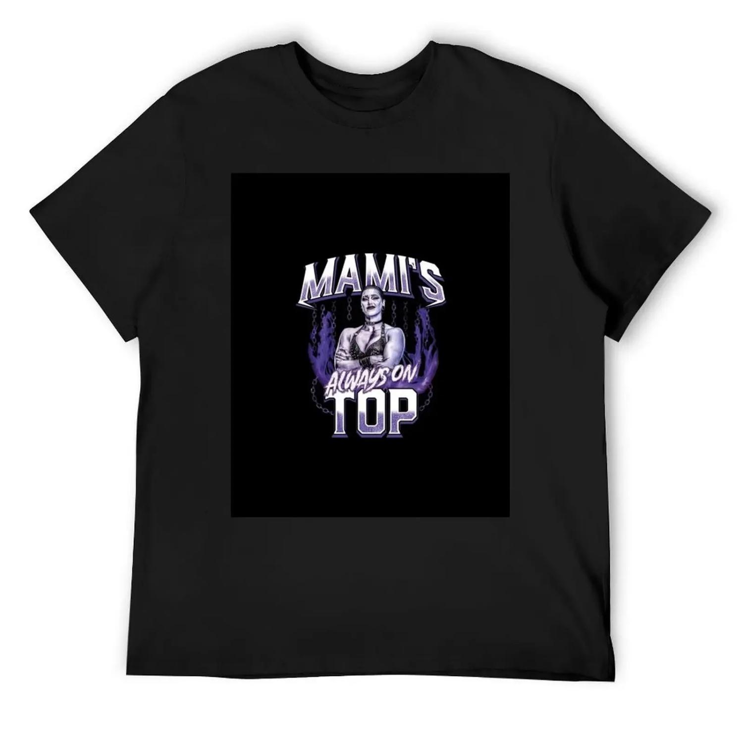 Rhea Ripley T-Shirt aesthetic clothes blue archive valentines clothes customs mens graphic t-shirts funny S чёрный