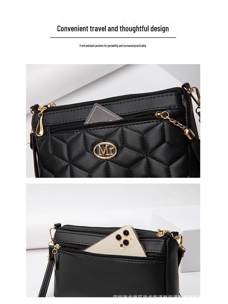 2024 Women's Multi-Layer Embroidered Shoulder Bags - Hot-Selling, Stylish Messenger Bags