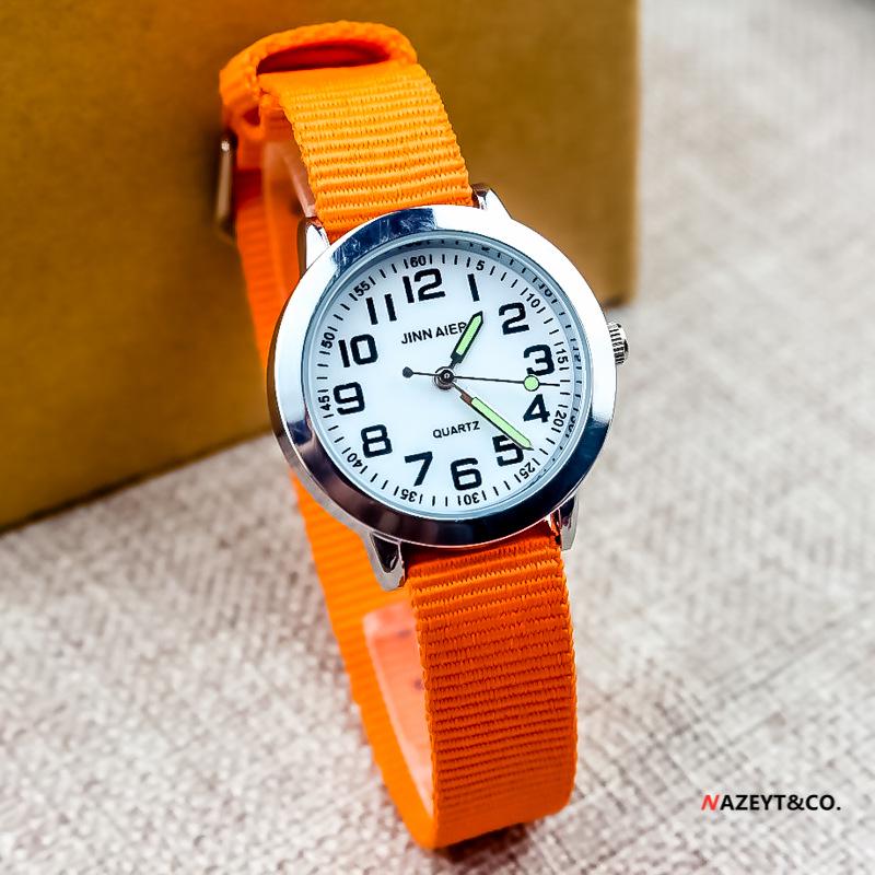 Kids' Casual Sports Digital Quartz Watch with Luminous Hands and Nylon Strap