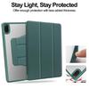 Capa para Honor Pad X8a 11" com três dobras, couro sintético, acrílico, capa traseira com suporte para Honor Pad X8a X 8a e porta-lápis