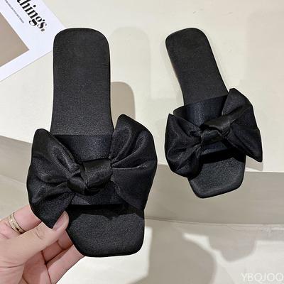 Módne Letné Nové Módne všestranné papuče Dámske Otvorená špička Elegantné minimalistické Sandále Sexy pohodlné Motýlikový uzol Baleríny