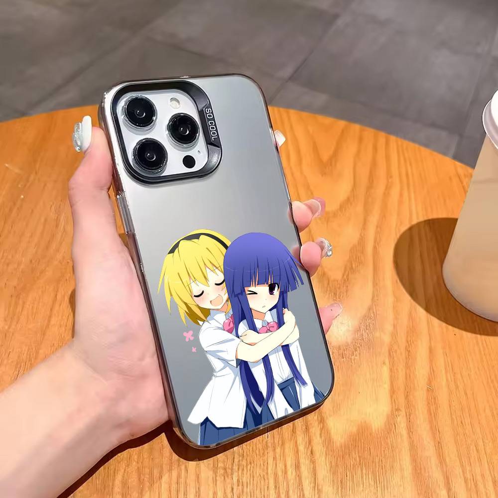 H-Higurashi W-When-N They Cry  Phone Case For iPhone17,16,15,14,13,12,11 Plus,Pro Max Candy Silver Plated Inside Cover