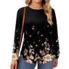 Womens Plus Size Tops Long Sleeve Shirts Round Neck Flowy Tunic Casual Loose Blouse L-5X