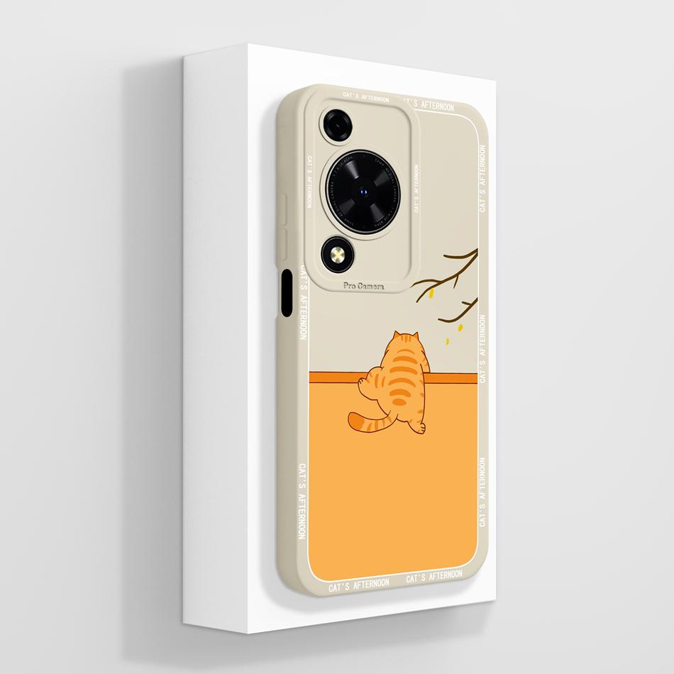 Case For Huawei Nova Y72 Cute Design Phone Cover Camera Protector Soft Liquid Silicone Funda Models MGA-LX3 Protective Bumper