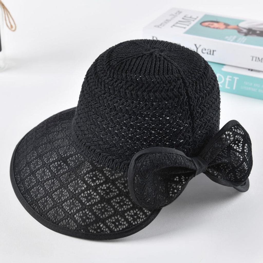 Women's Summer Korean Fashion New Sun Hat, Foldable Sunscreen Face Cover Flower Basin Hat, Outdoor Beach Cool Hat